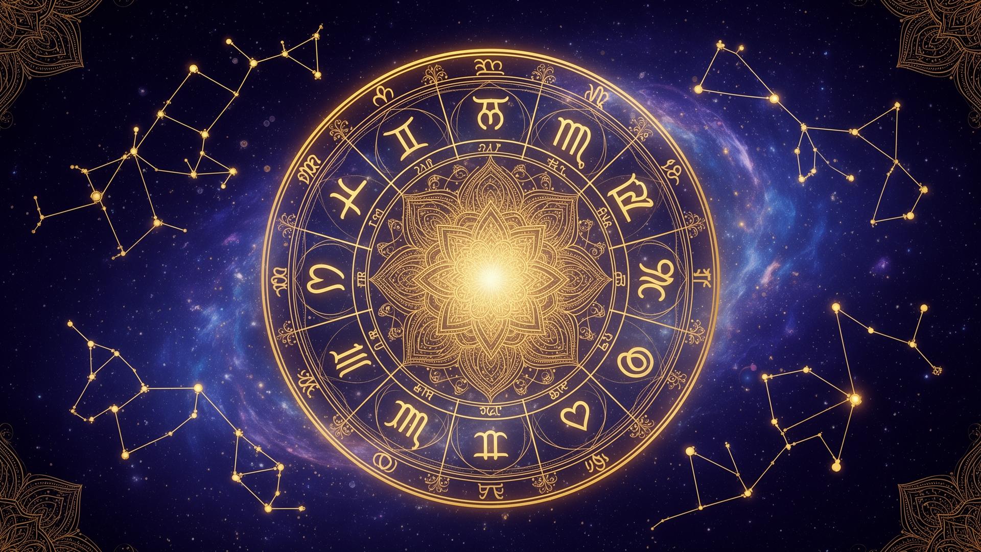 Cosmic zodiac wheel